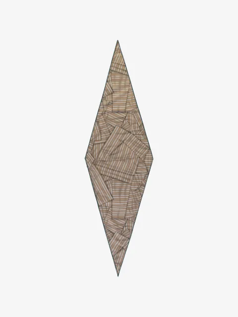 Zegna striped diamond-shaped scarf