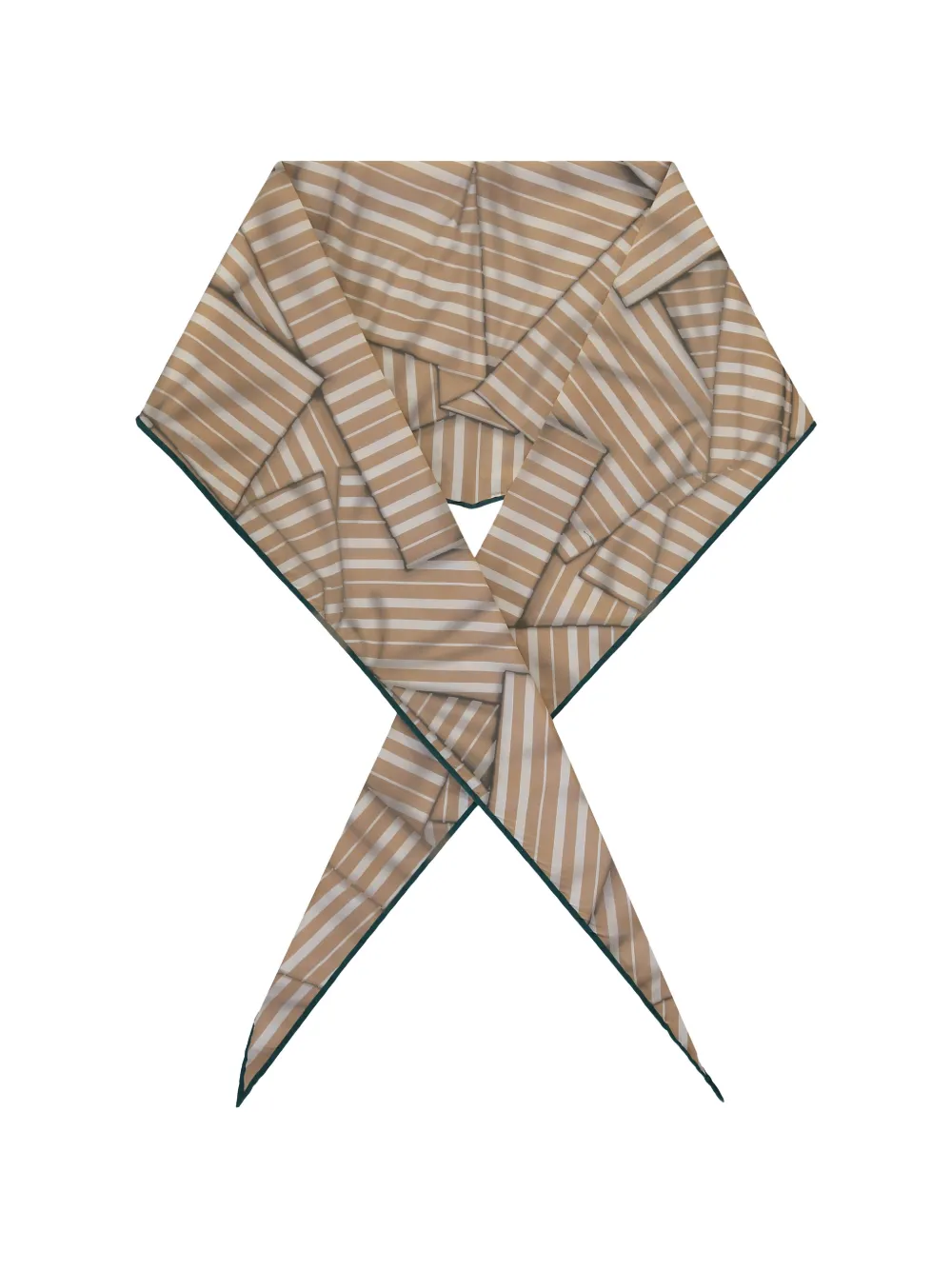 Zegna striped diamond-shaped scarf Bruin