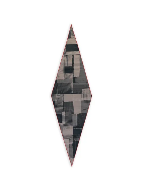 Zegna abstract-print diamond-shaped scarf