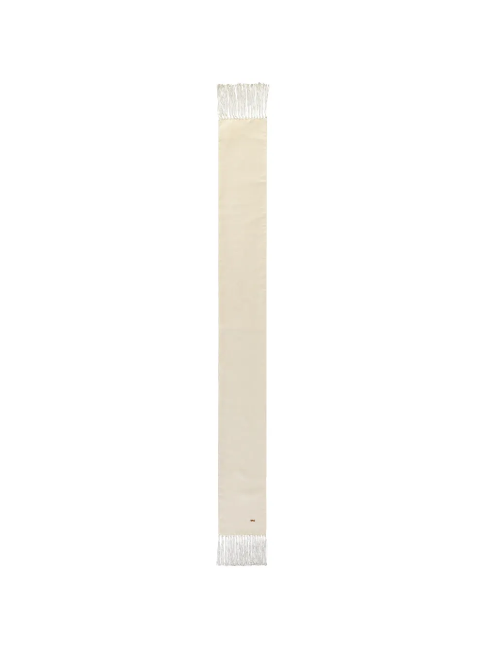 Zegna fringe-trimmed embroidered scarf - Toni neutri