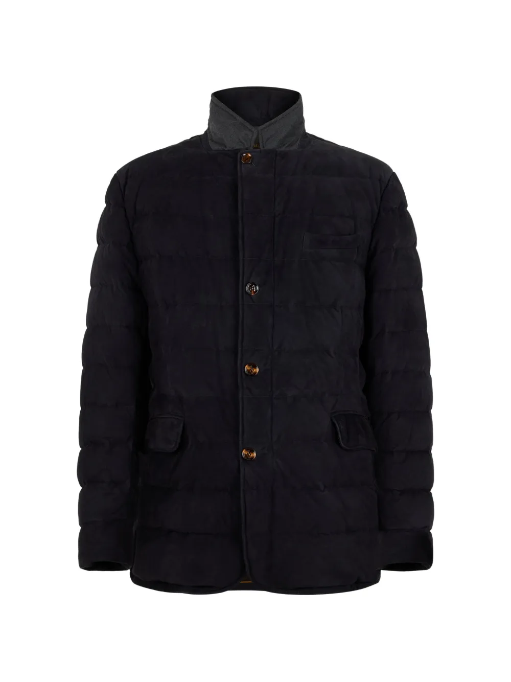 Moorer quilted collar jacket - Blu