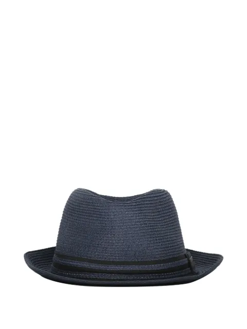Emporio Armani straw fedora hat