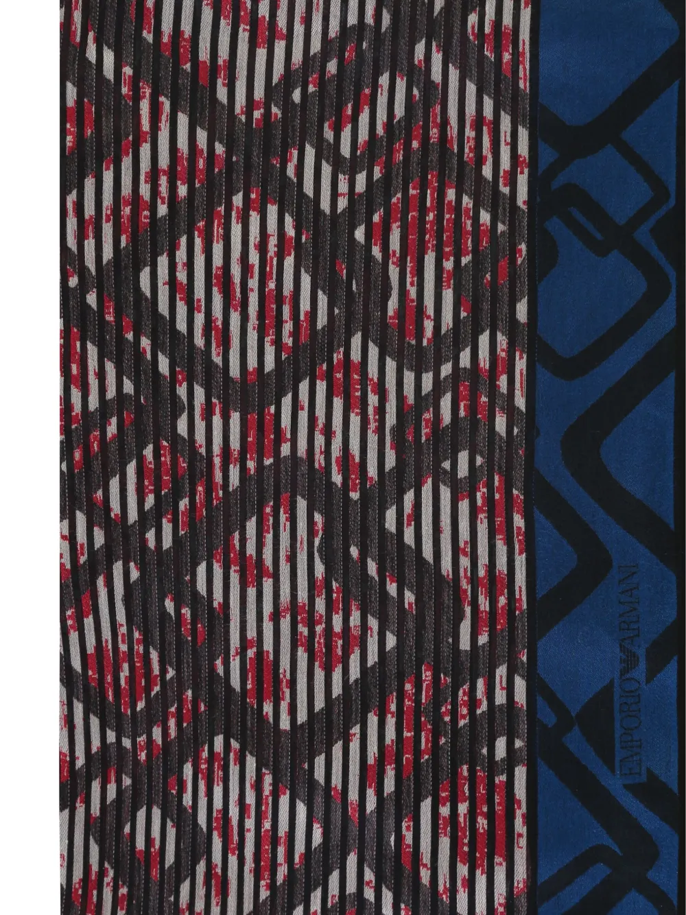 Emporio Armani abstract-pattern scarf Grijs