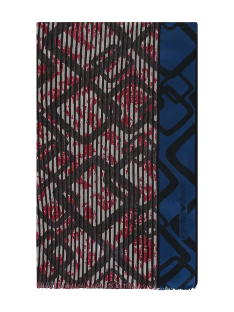 Emporio Armani abstract-pattern scarf