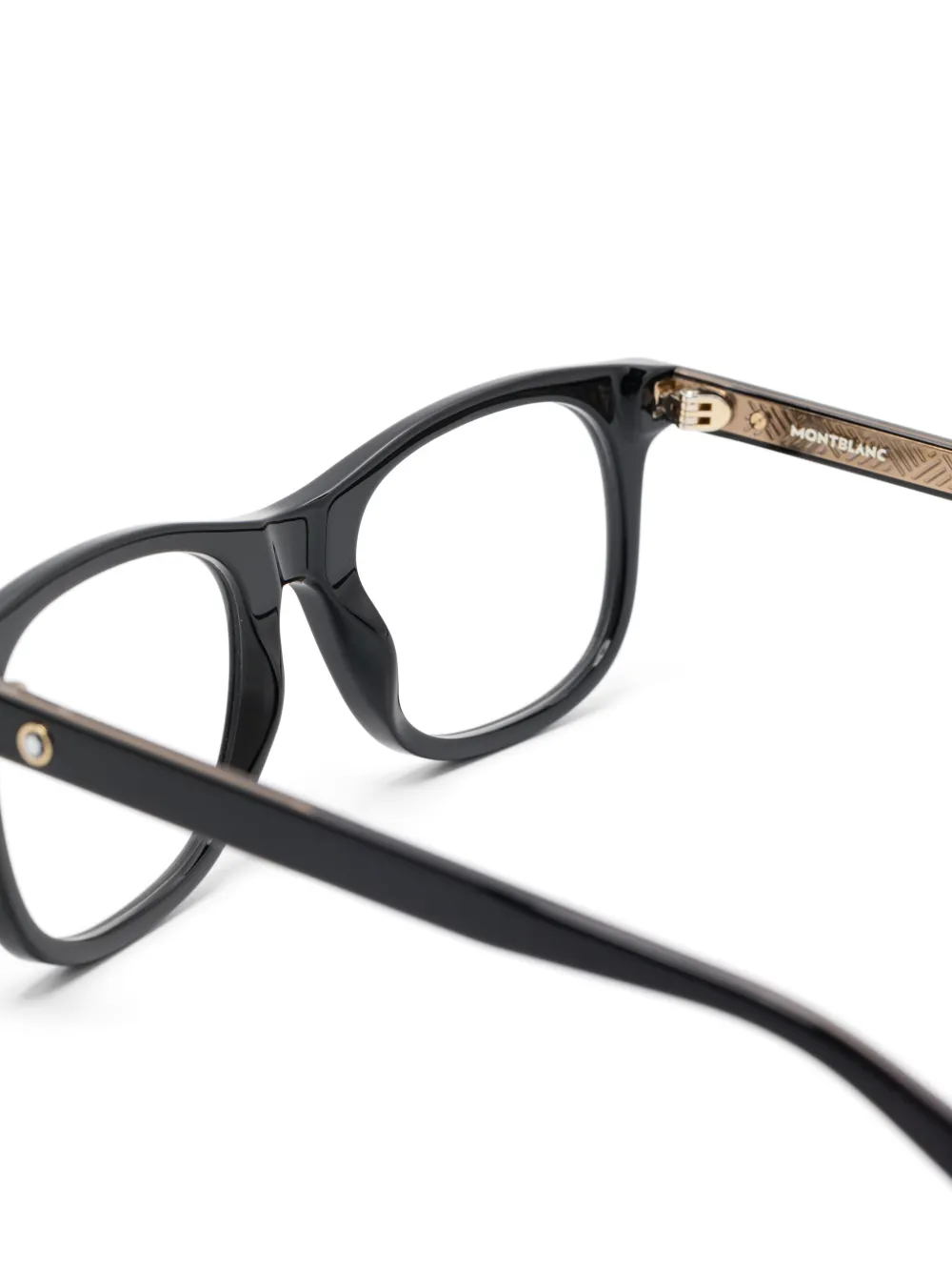 Montblanc Bril met vierkant montuur Zwart