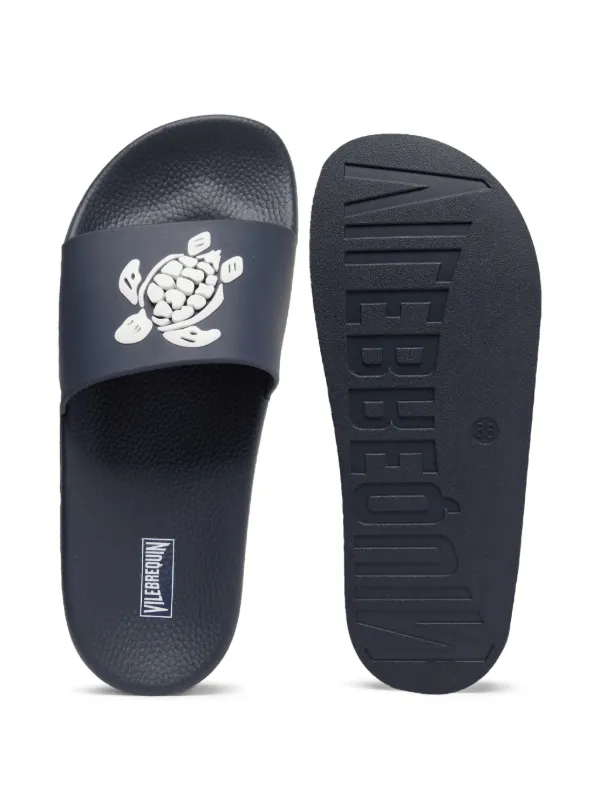 Vilebrequin Turtle-print Flip Flops | Blue | FARFETCH