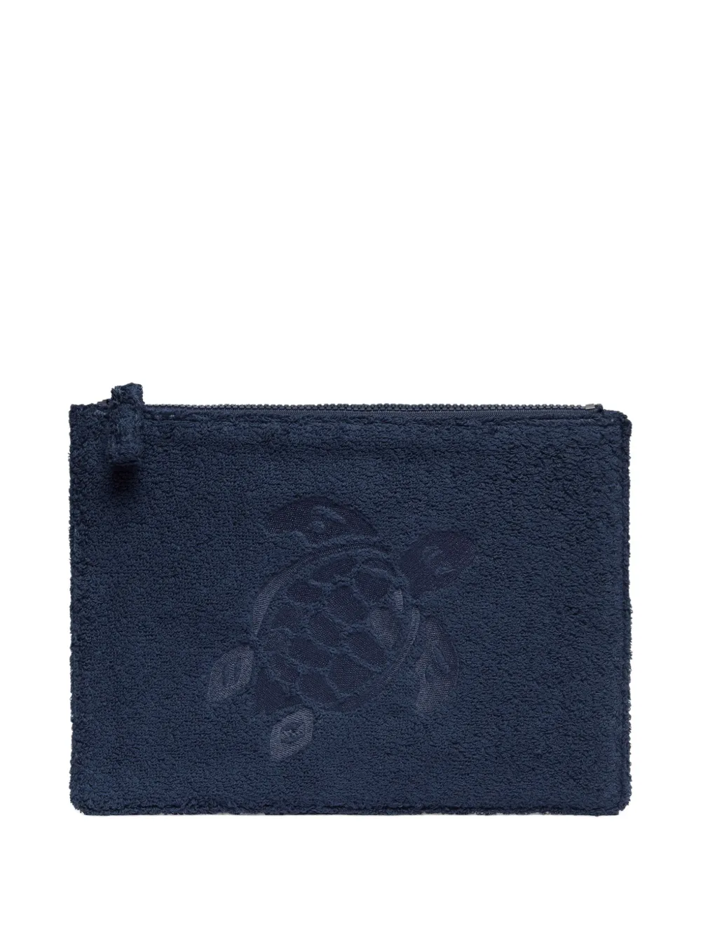 Vilebrequin turtle-motif terrycloth clutch bag | Blue | Image 1