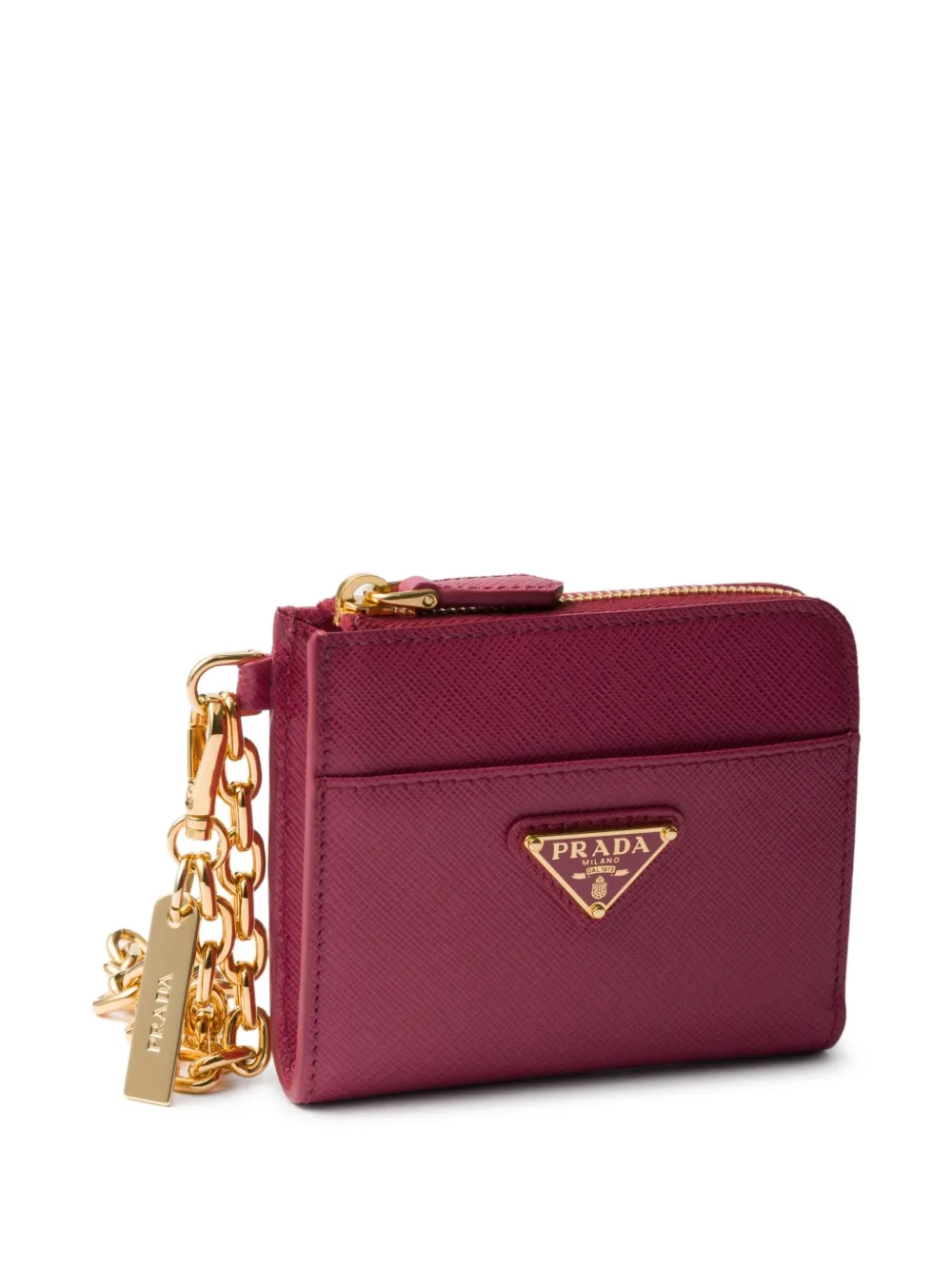 Prada Portemonnee van saffiano leer Roze