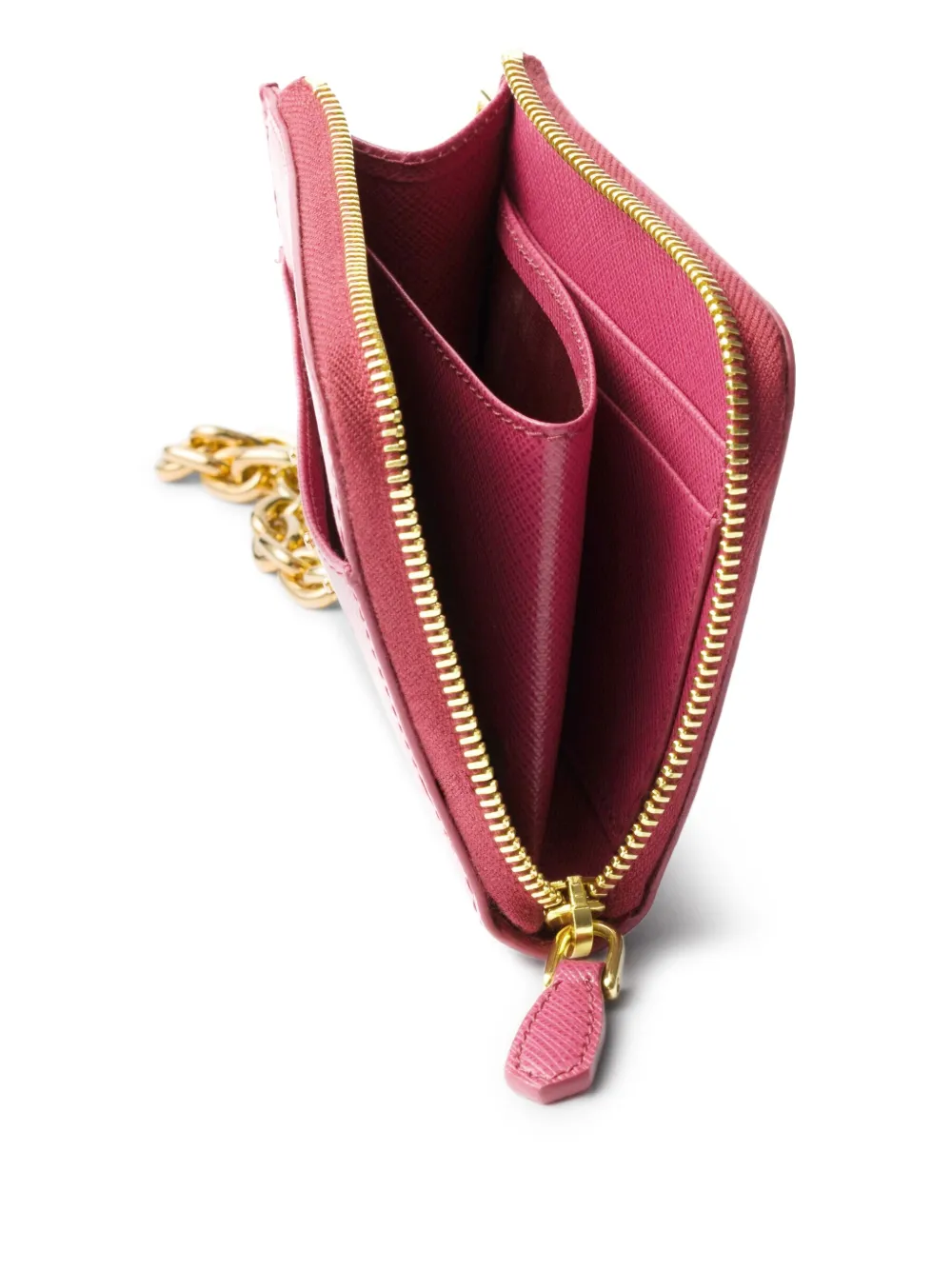 Prada Portemonnee van saffiano leer Roze