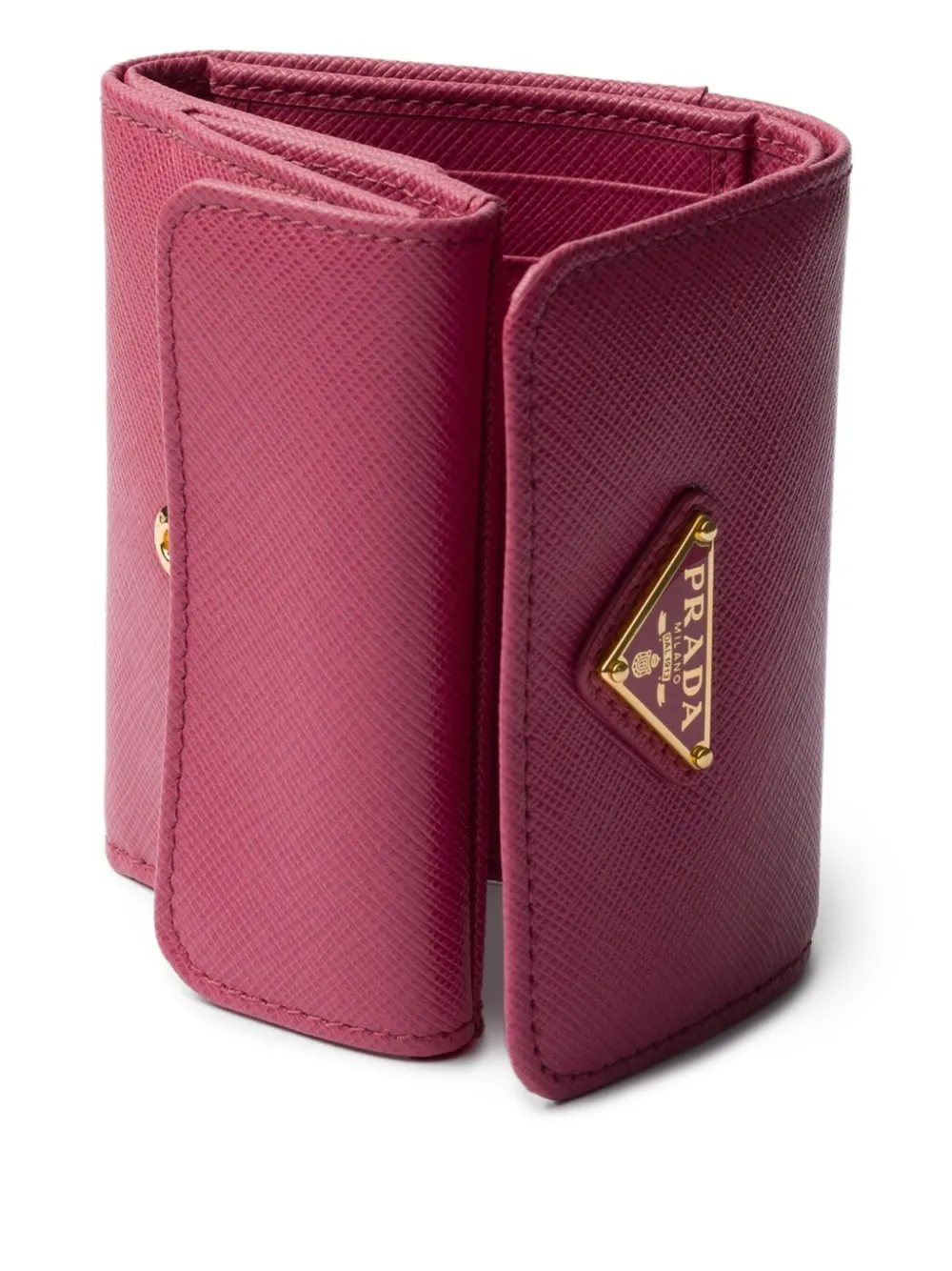 Prada Portemonnee van saffiano leer Roze