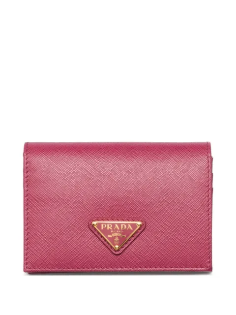 Prada petit portefeuille en cuir Saffiano