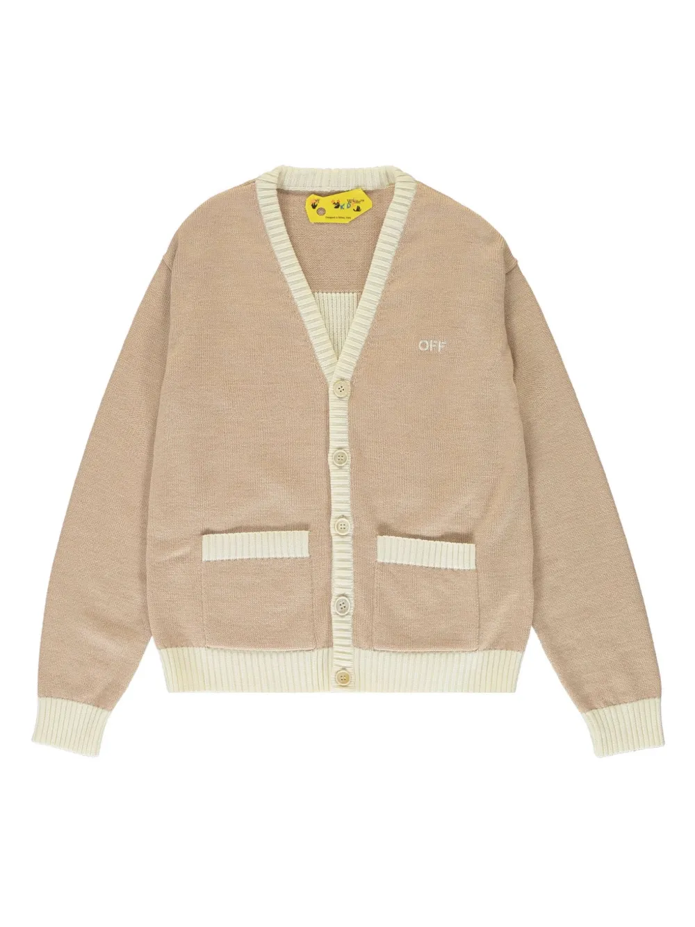 Off-White Kids Arrow カーディガン - ニュートラル Off-White Kids Arrow カーディガン - ニュートラル