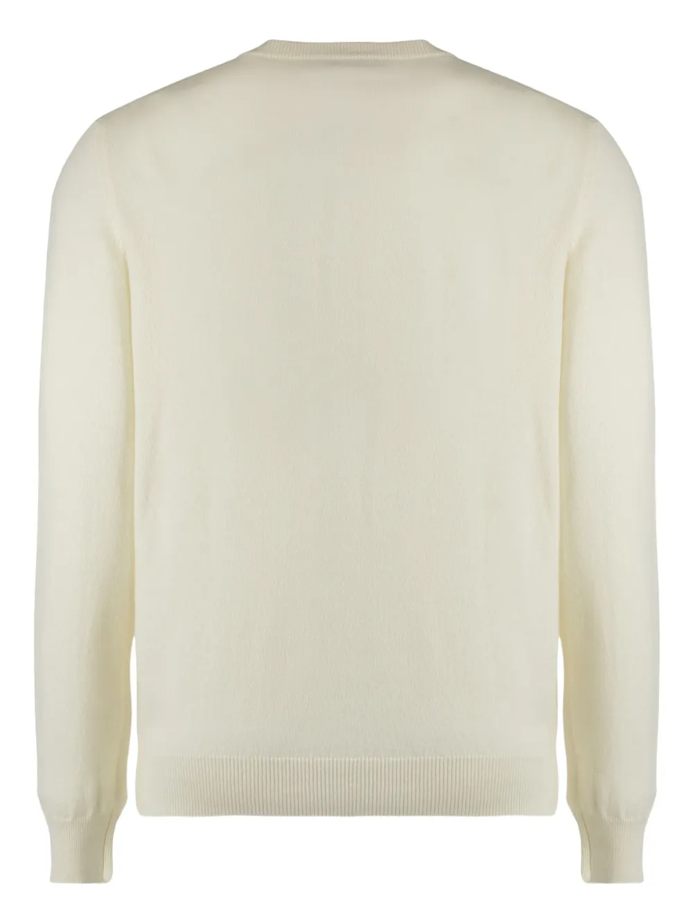 Moorer ribbed crew-neck cashmere sweater Wit