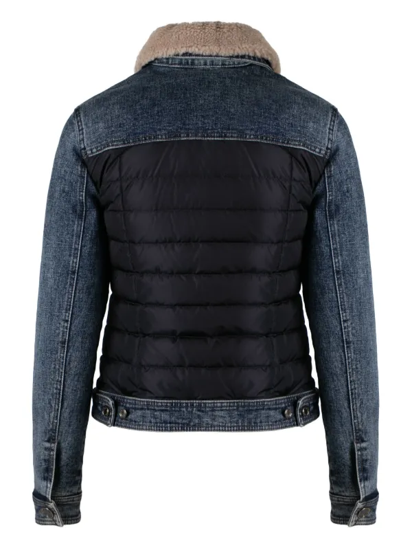 【送料&関税込】Moorer Petunia Padded Denim Jacket MOORER - Petunia padded denim jacket