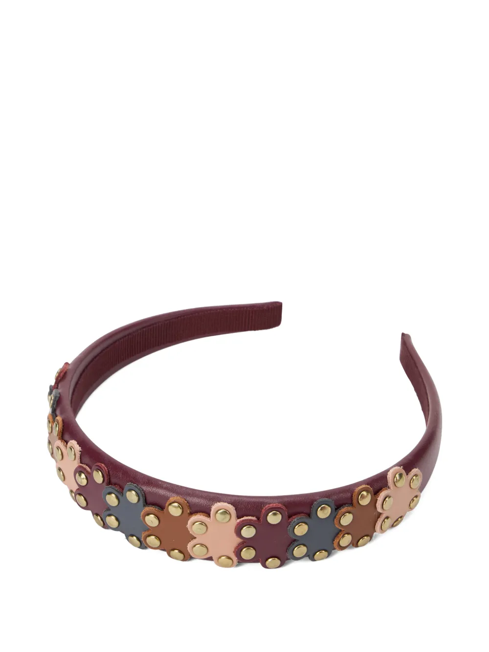 Redv Floral Studded Headband In Brown
