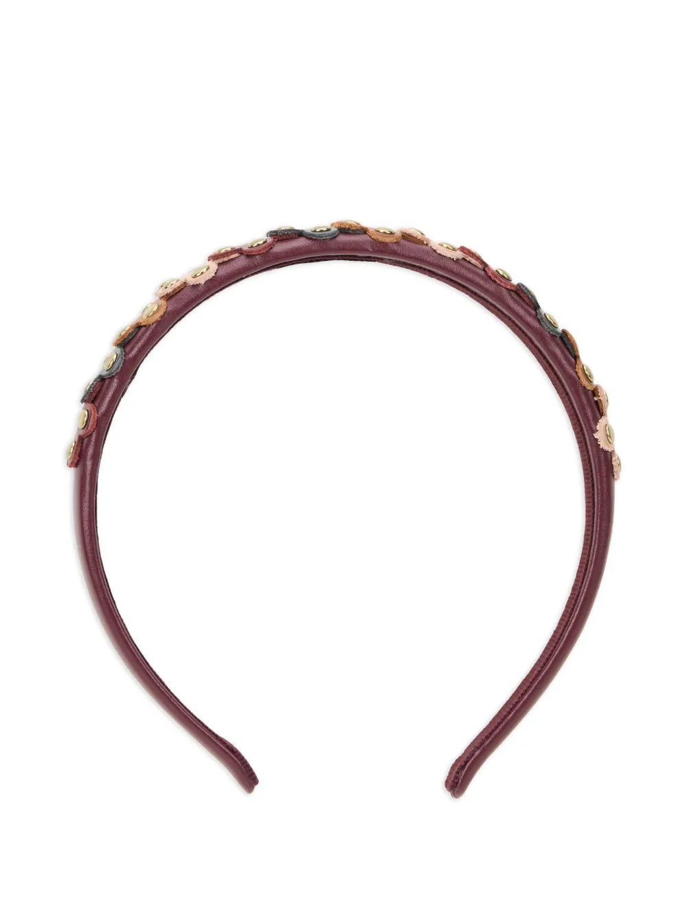 RED(V) floral studded headband - Rosso