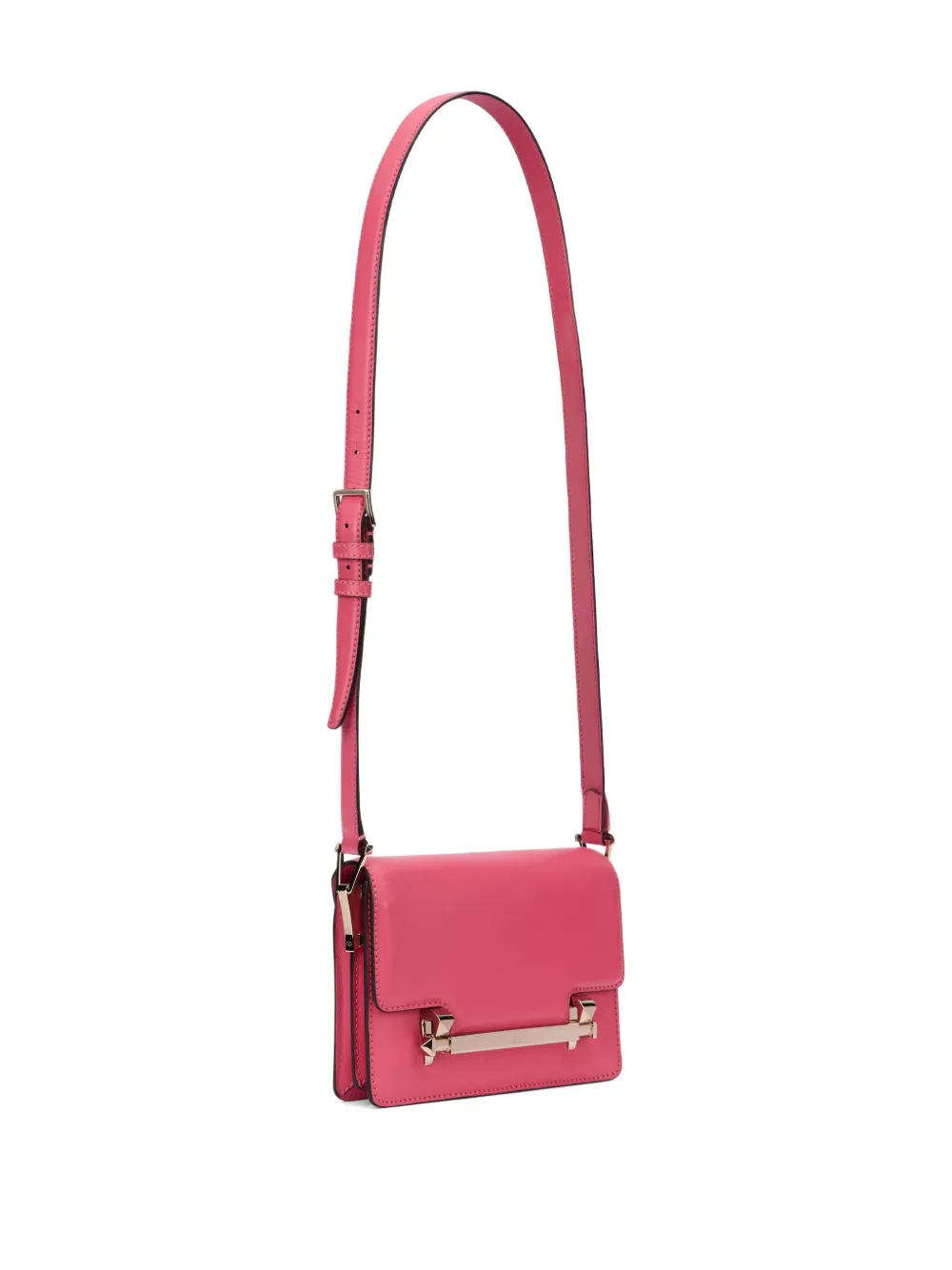 Valentino Hardware-detail Cross Body Bag In Pink