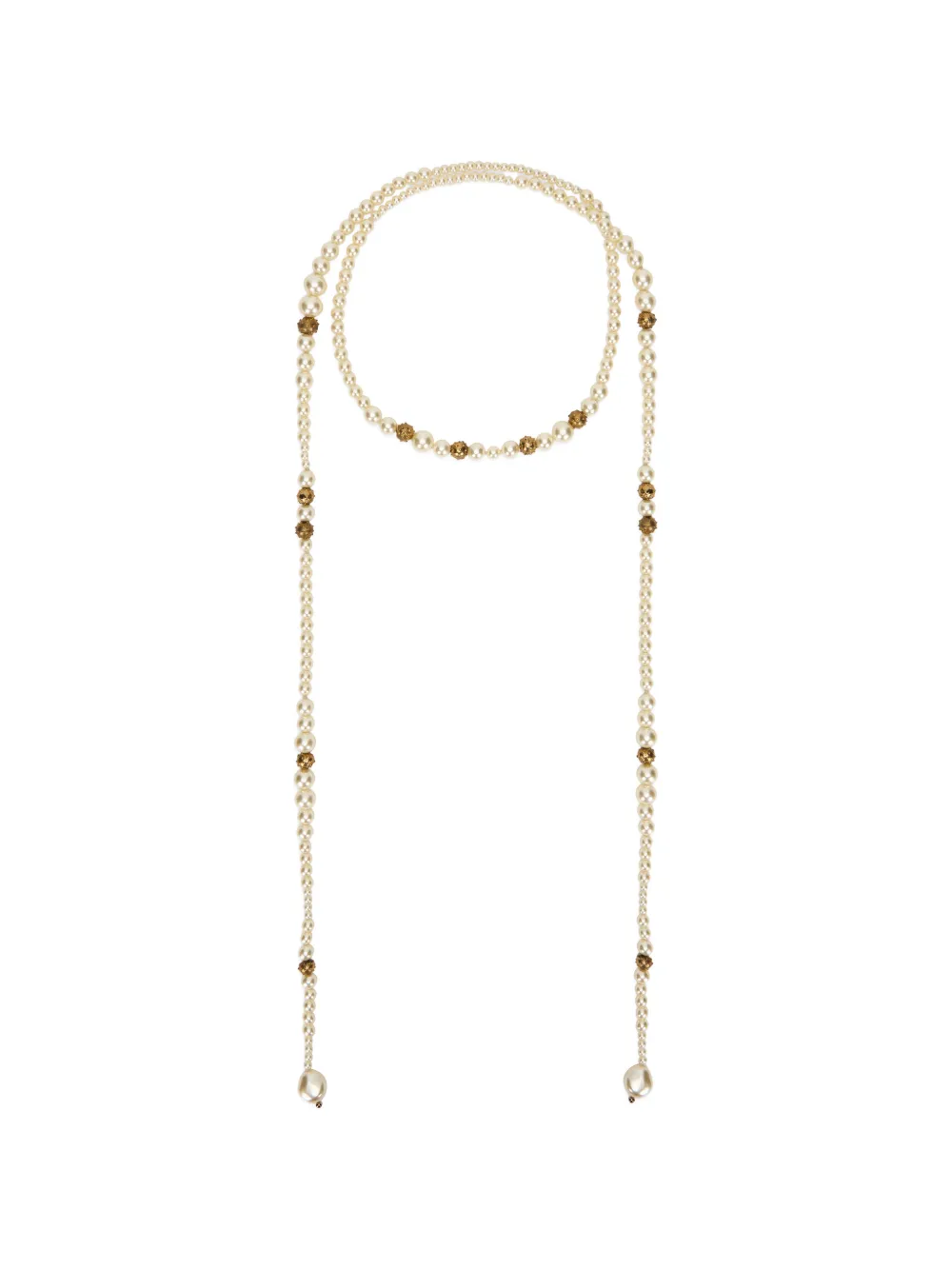 RED(V) pearl beaded necklace - Toni neutri