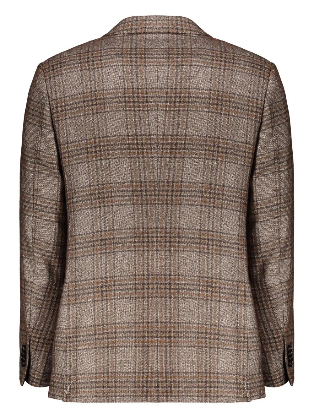 Zegna Geruite blazer Bruin