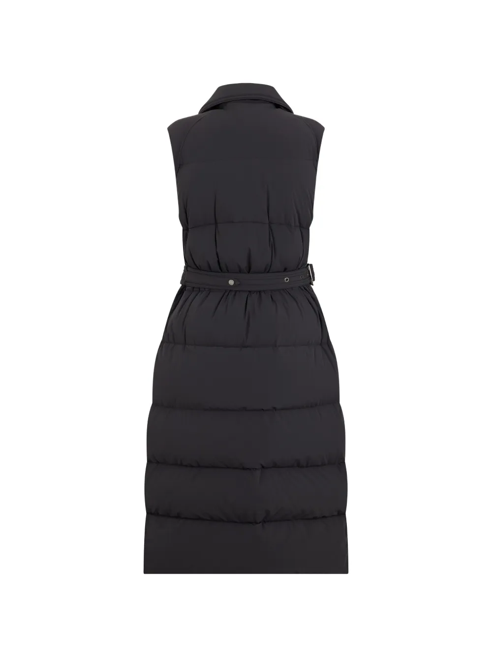 Moorer Rheakn quilted double-breasted midi gilet Grijs