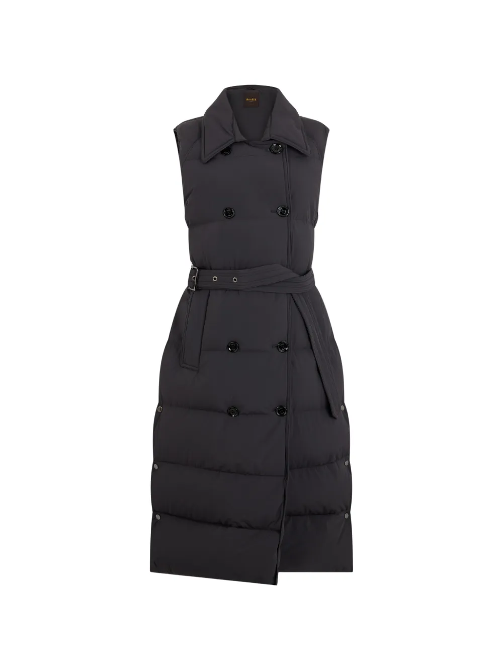 Moorer Rheakn quilted double-breasted midi gilet - Gris