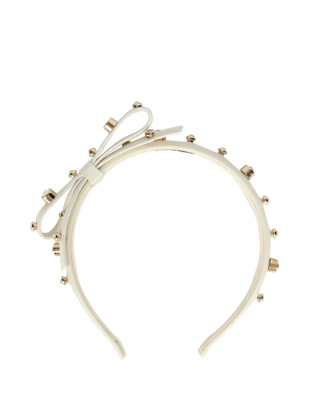Valentino Garavani bow stud headband - Toni neutri