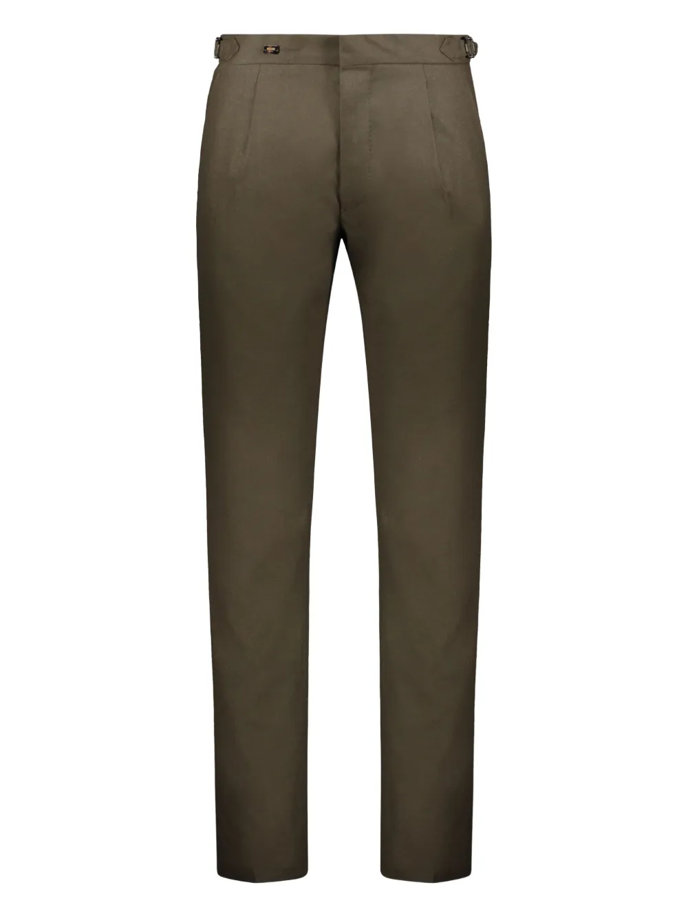 Moorer pleated trouser | Green | Image 1