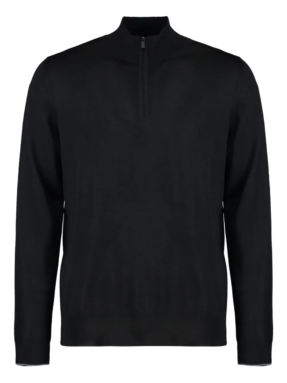 Moorer Terni virgin-wool half-zip sweater Zwart