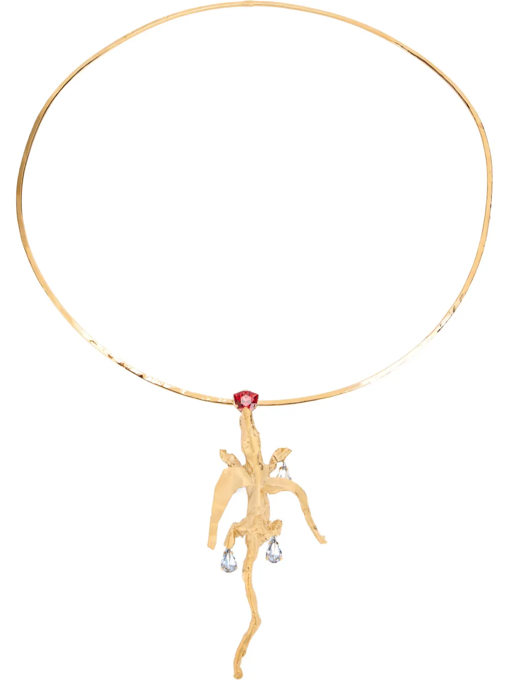 Valentino Garavani lizard pendant necklace - Gold
