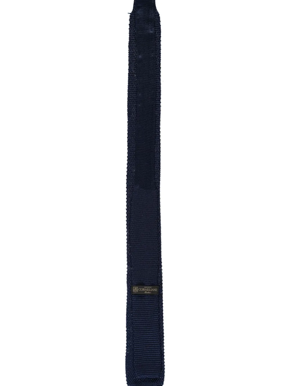 Corneliani knitted silk tie Blauw