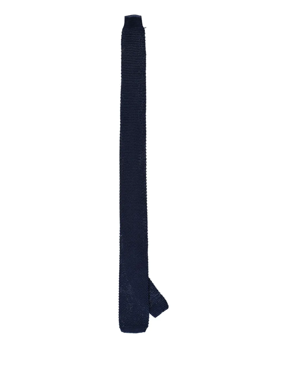 Corneliani knitted silk tie Blauw