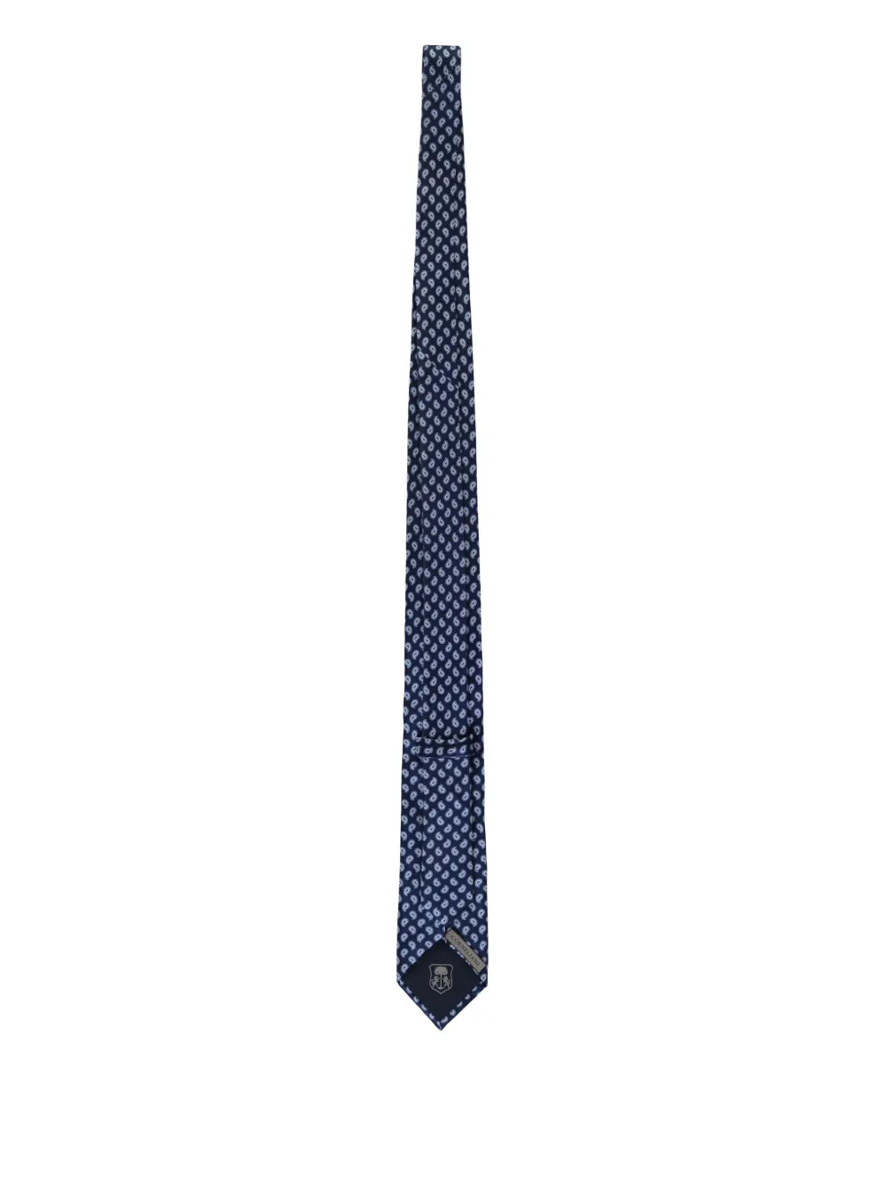Corneliani Zijden stropdas met jacquard - Blauw
