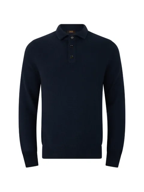 Moorer button-placket collar sweater