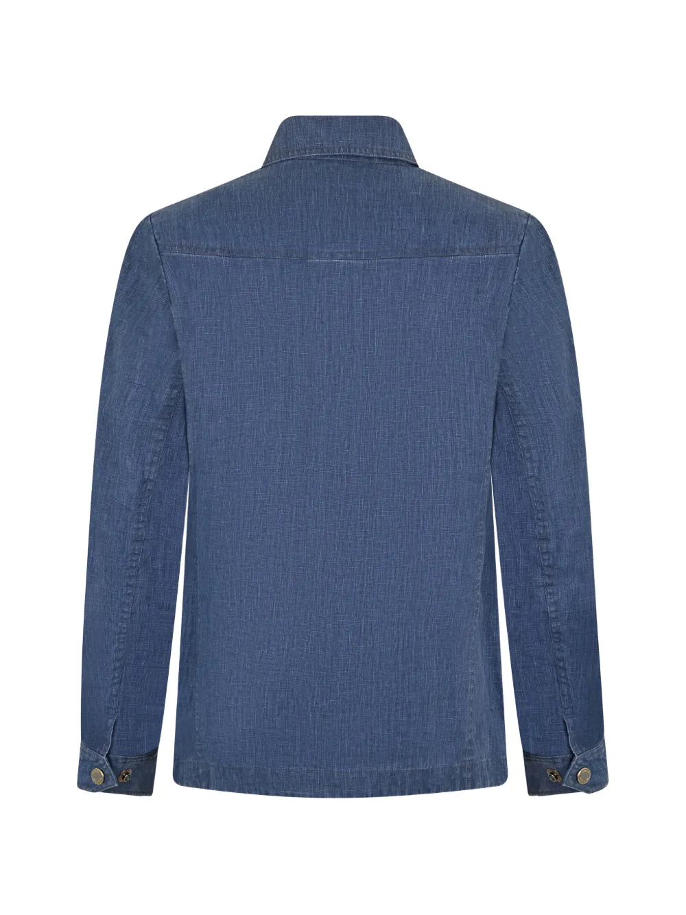 Moorer chest flap-pocket shirt - Blauw