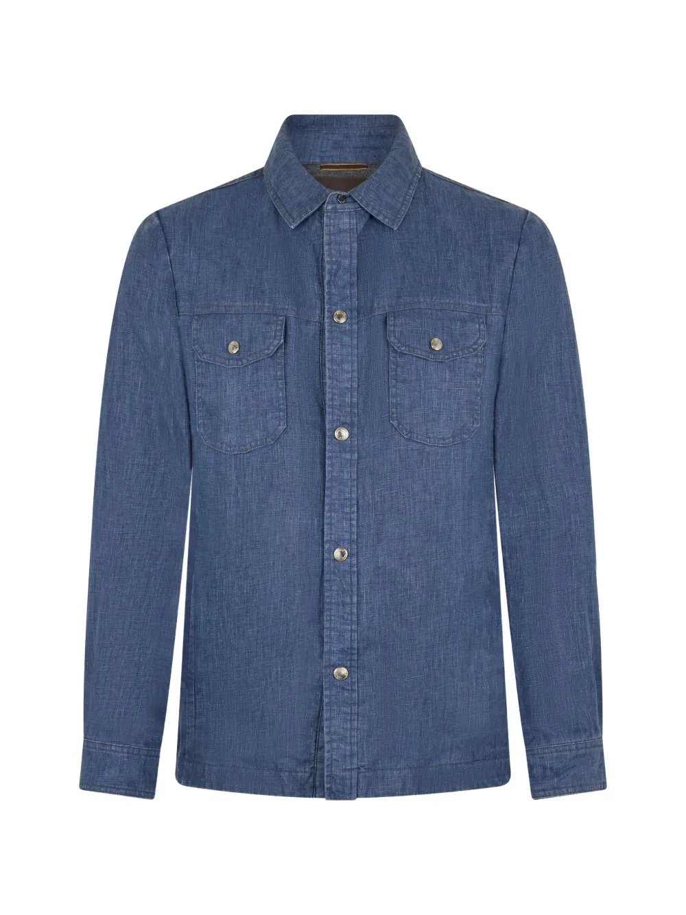 Moorer chest flap-pocket shirt - Blu