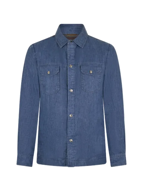 Moorer chest flap-pocket shirt