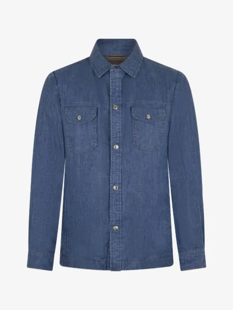 Moorer chest flap-pocket shirt