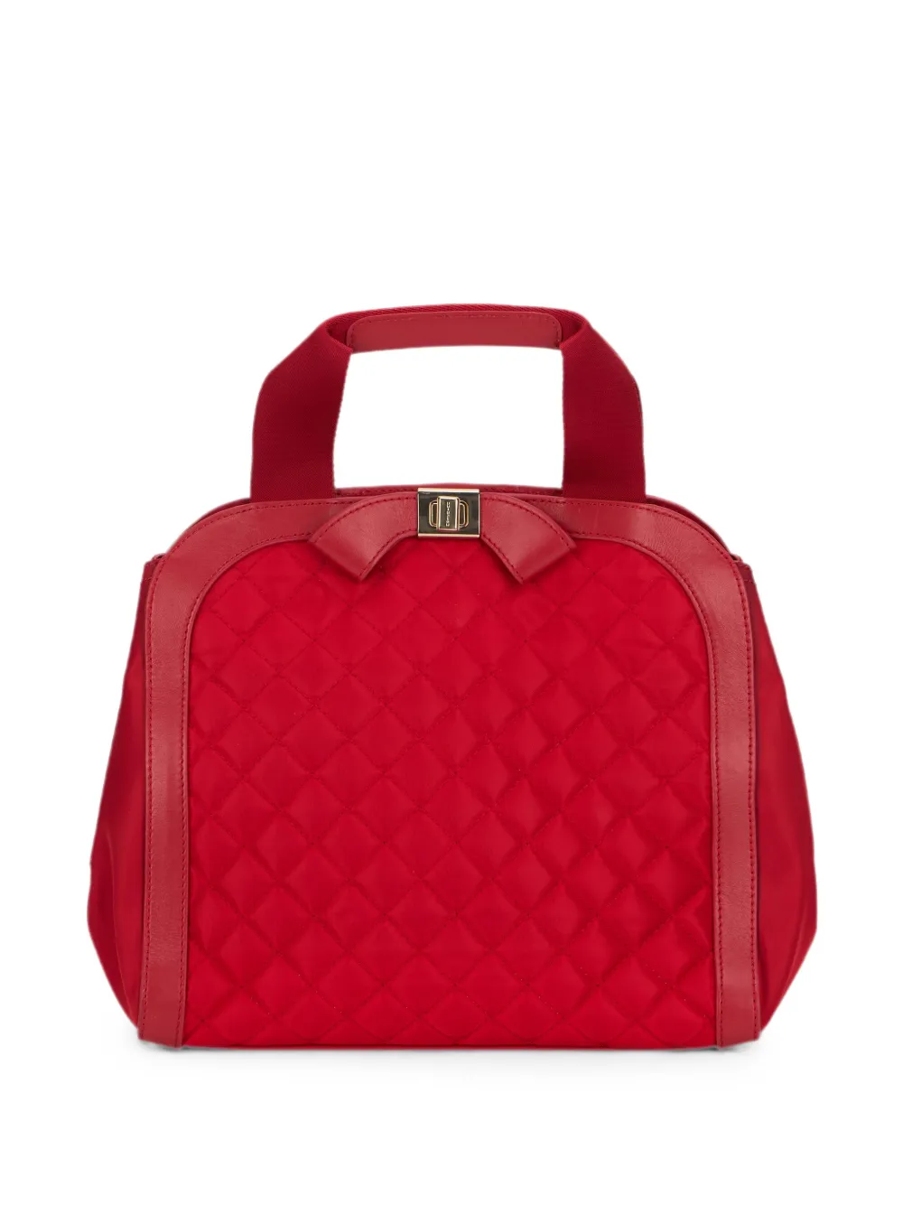 Moschino quilted bow-detail tote bag - Rosso