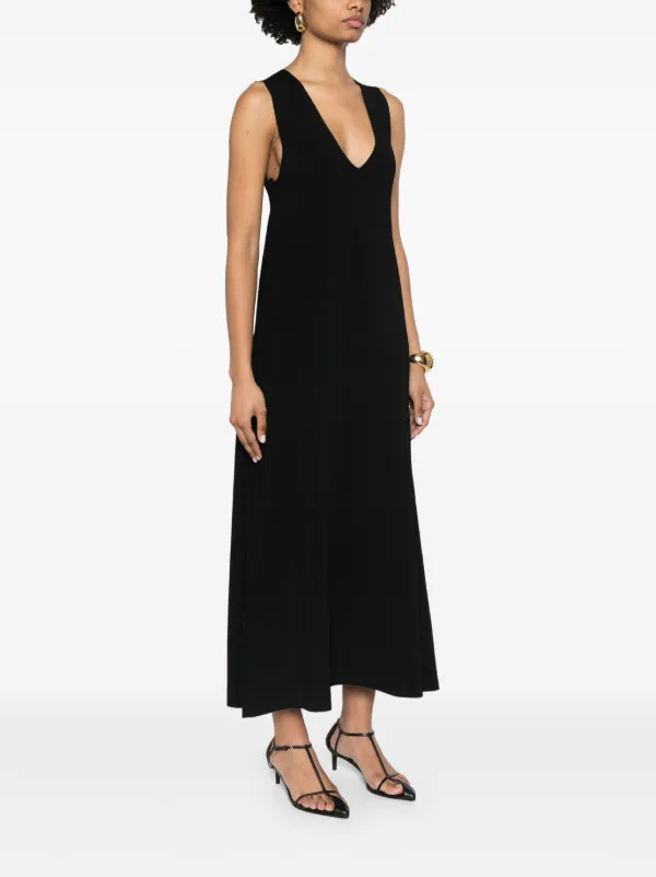 KHAITE Keran Midi Dress | Black | FARFETCH