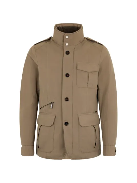 Moorer epaulettes flap-pocket jacket