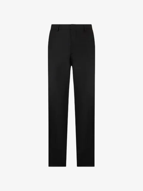 Moorer logo-detail wool trousers