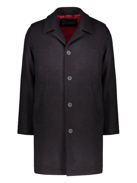 Herno wool button-closure overcoat