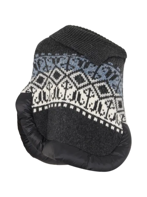 Moorer Capua-Alw padded-trim poncho