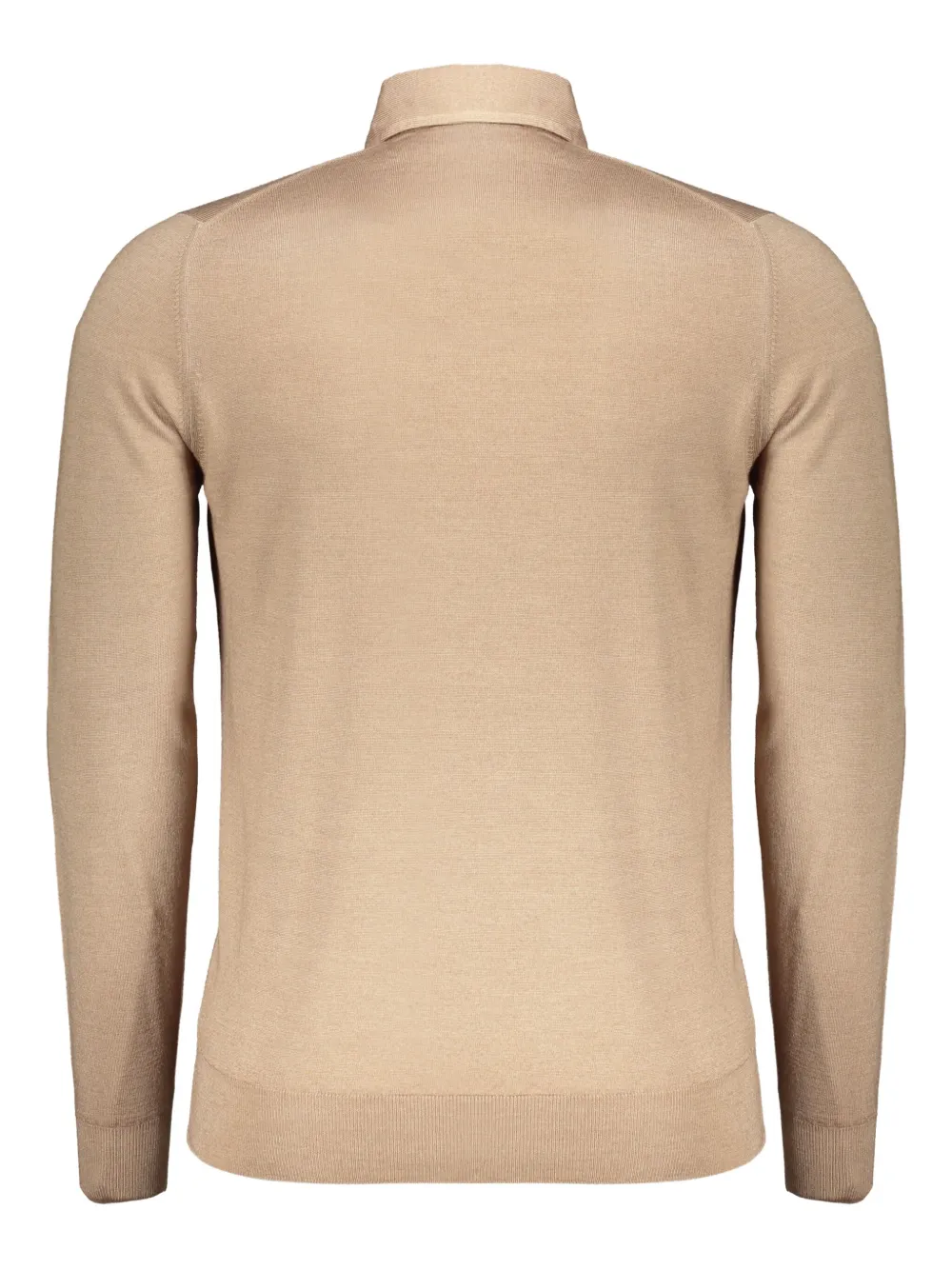 Moorer buttoned long-sleeve polo shirt - Beige
