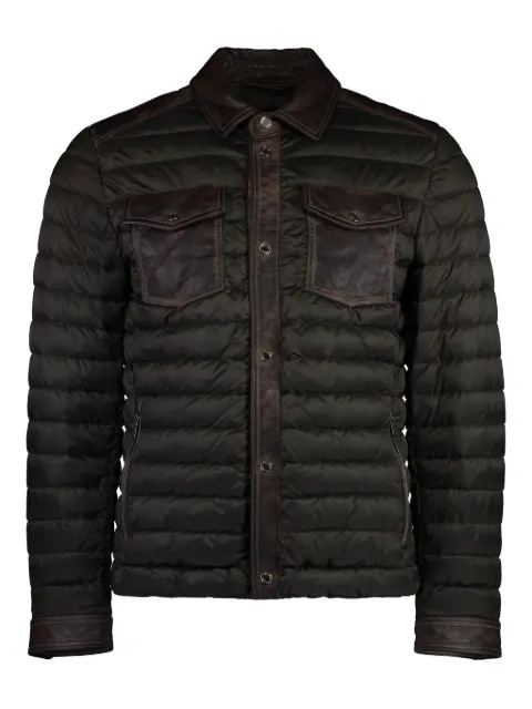 Moorer leather down jacket