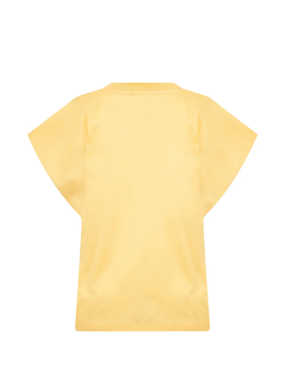 Moorer T-shirt met ronde hals Geel