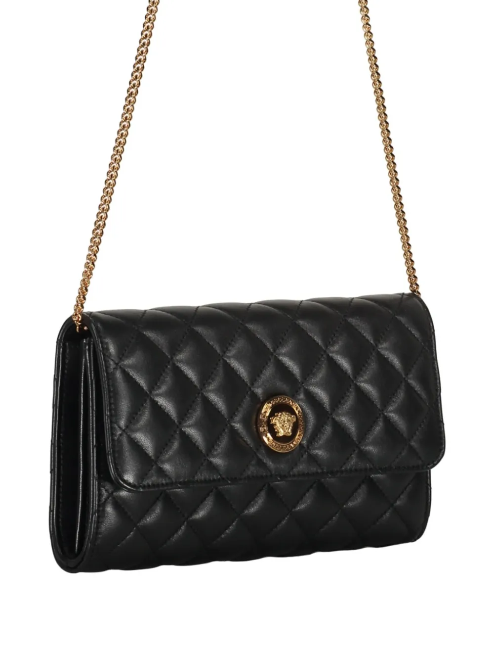 Versace Gewatteerde clutch Zwart
