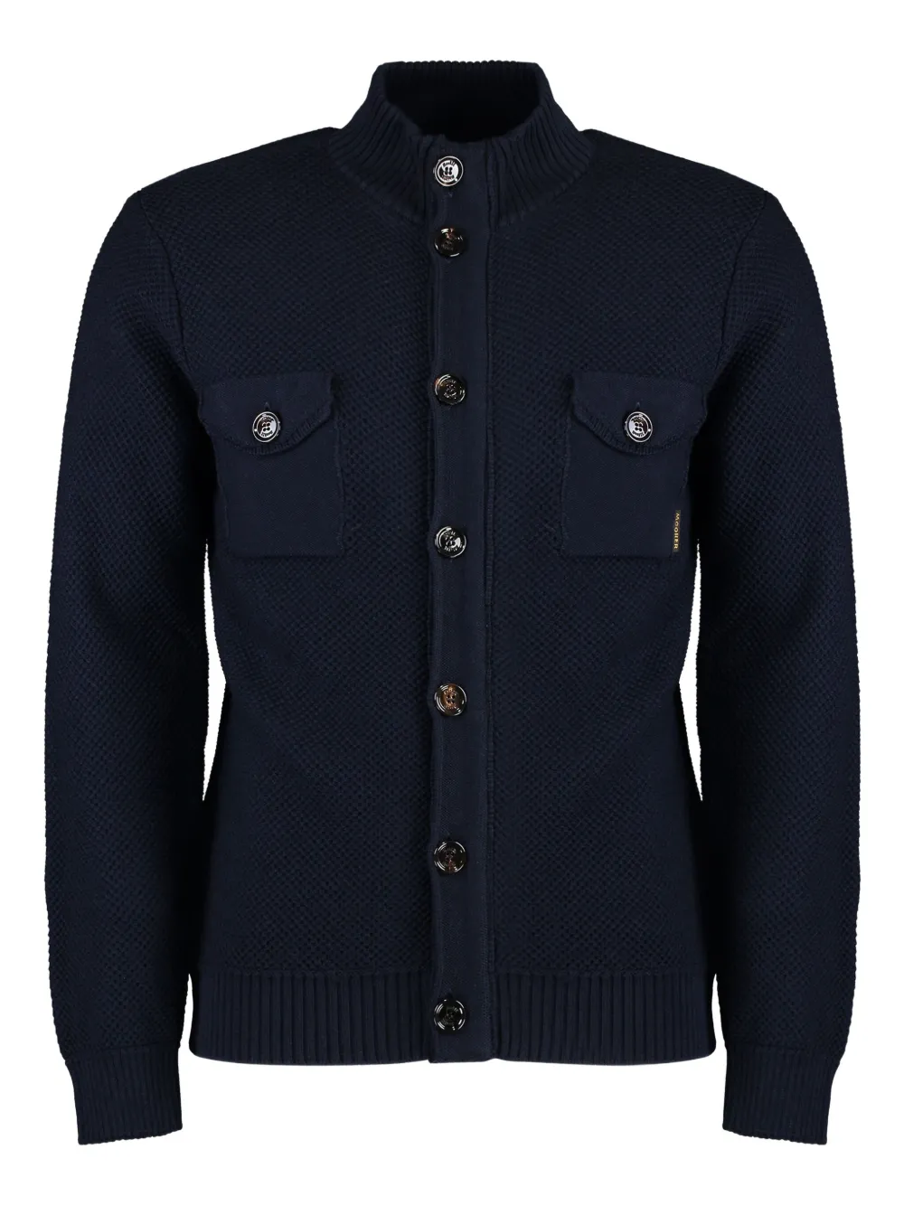 Moorer Vest met opgestikte zakken Blauw