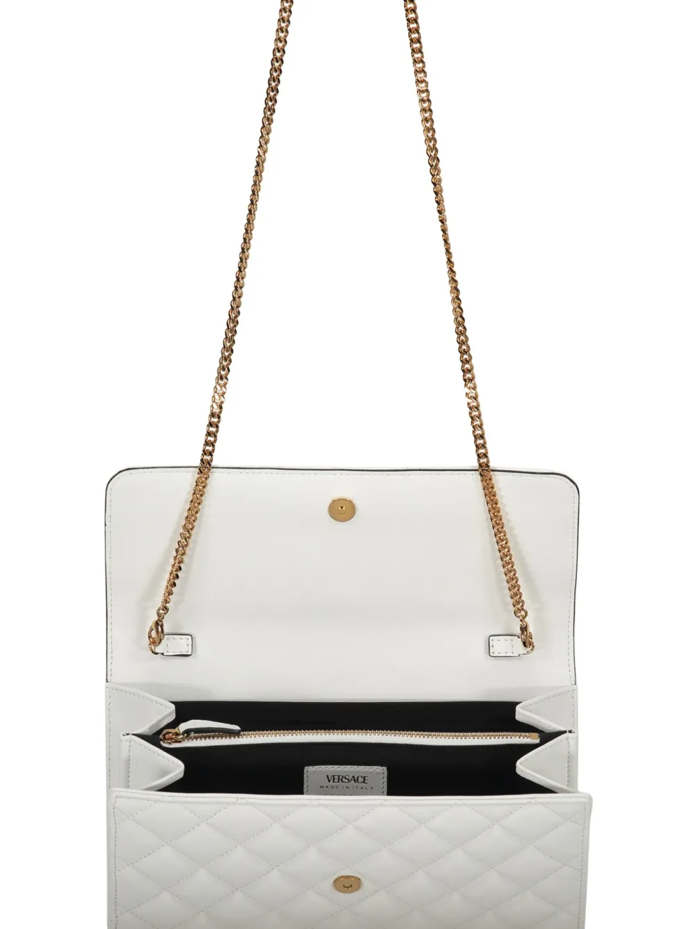 Versace Leren crossbodytas Wit