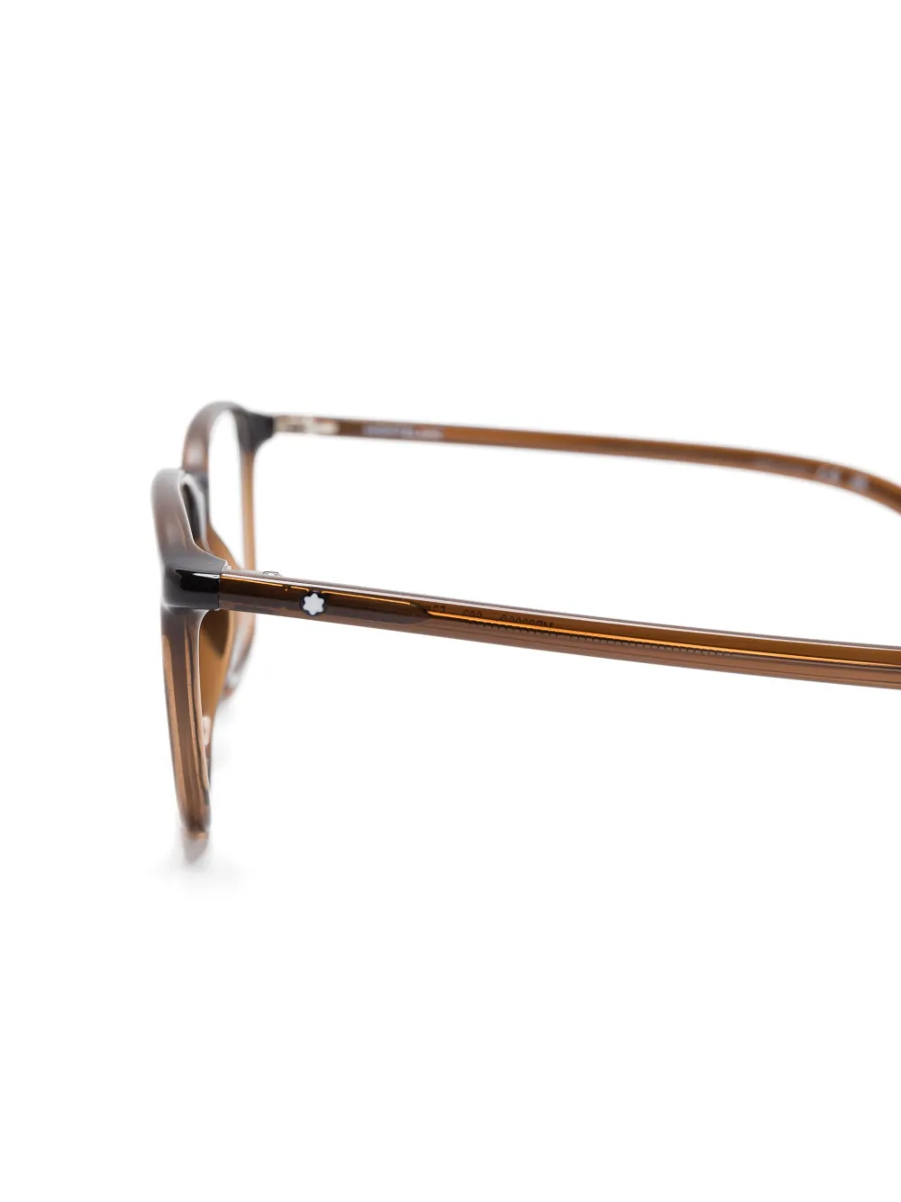 Montblanc Bril met vierkant montuur Bruin